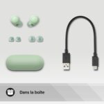 Sony WF-C700N - Écouteurs Bluetooth® sans Fil avec Reduction de Bruit Vert (WF-C700N/GZ E) – Image 4