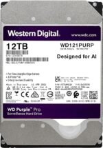 Western Digital Disque dur interne 3.5" 12 TB Purple Pro pour la vidéo surveillance (WD121PURP) – Image 2