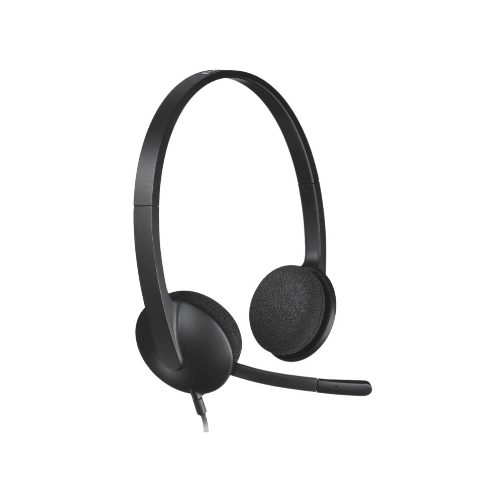 Casque Logitech H340 pour PC avec microphone anti-parasite USB (981-000475)