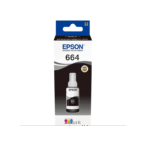Epson 664 BK Noir Bouteille d'encre Epson d'origine (C13T66414A) – Image 2