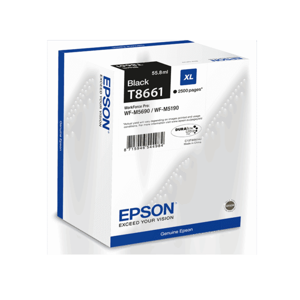 Epson T8661 Noir XL - Cartouche d'encre DURABrite™ Ultra (C13T866140)