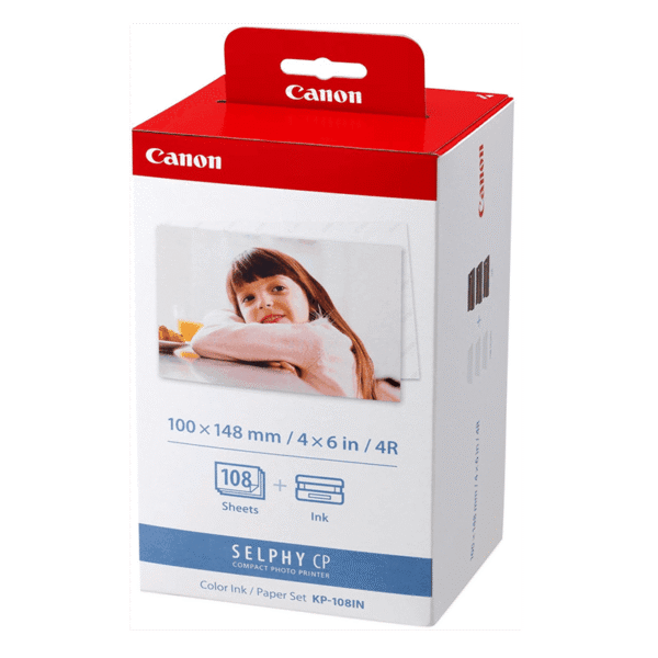 Papier Photo Canon + encre KP-108IN - 108 tirages (3115B001AA)