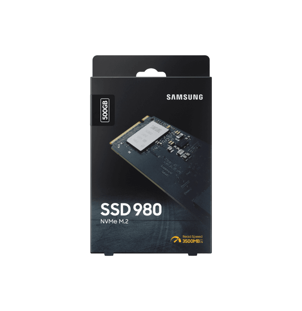 Disque Dur interne SSD Samsung 980 M.2 NVMe PCIe 3.0 - 500 GB - (MZ-V8V500BW)