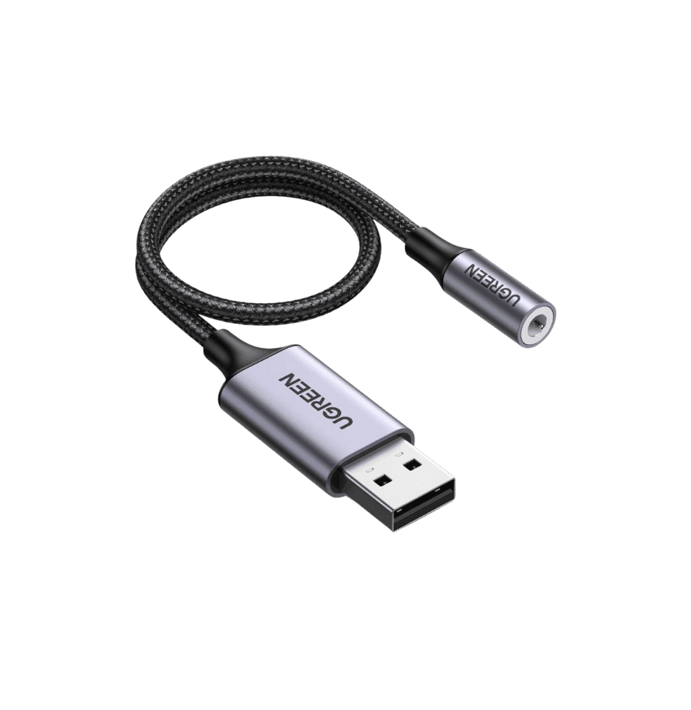 Câble Ugreen USB-A vers port audio jack 3.5 mm (30757)