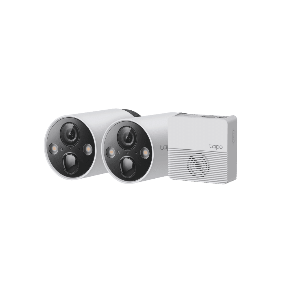 Pack de 2 Caméras de sécurité WiFi Tp-Link Tapo C420S2 sans fil sur batterie Hub de connexion (TAPOC420S2)