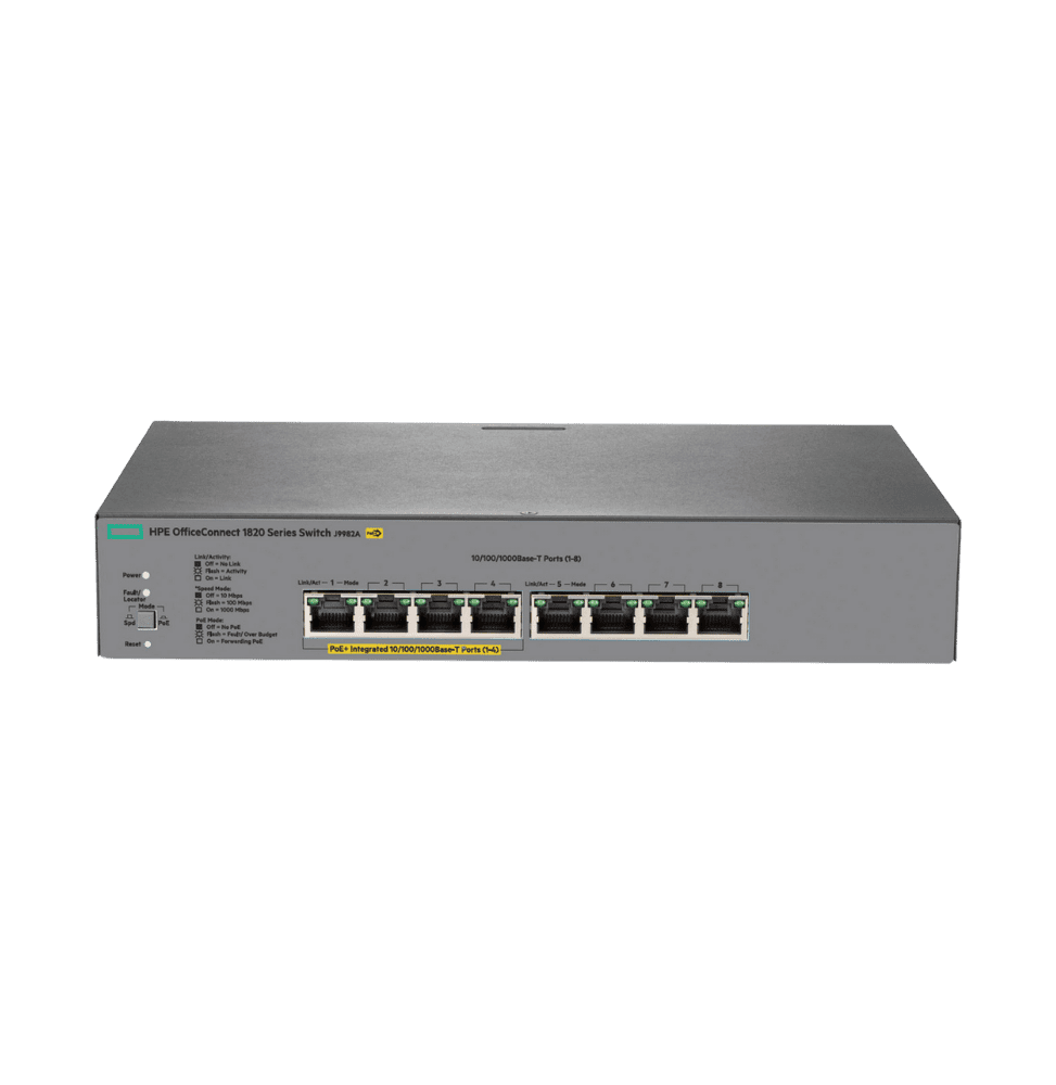 Switch Administrable HPE OfficeConnect 1820 8G PoE+ 65W (J9982A)