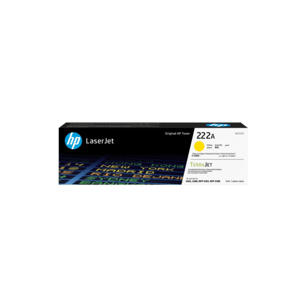 Toner jaune HP LaserJet authentique 222A (W2222A)