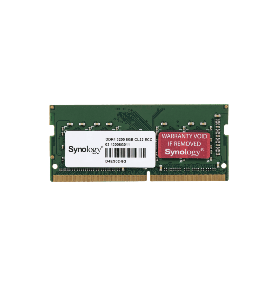 Barrette mémoire Synology SO-DIMM 8GB DDR4 ECC - Serveur Nas (D4ES02-8G)