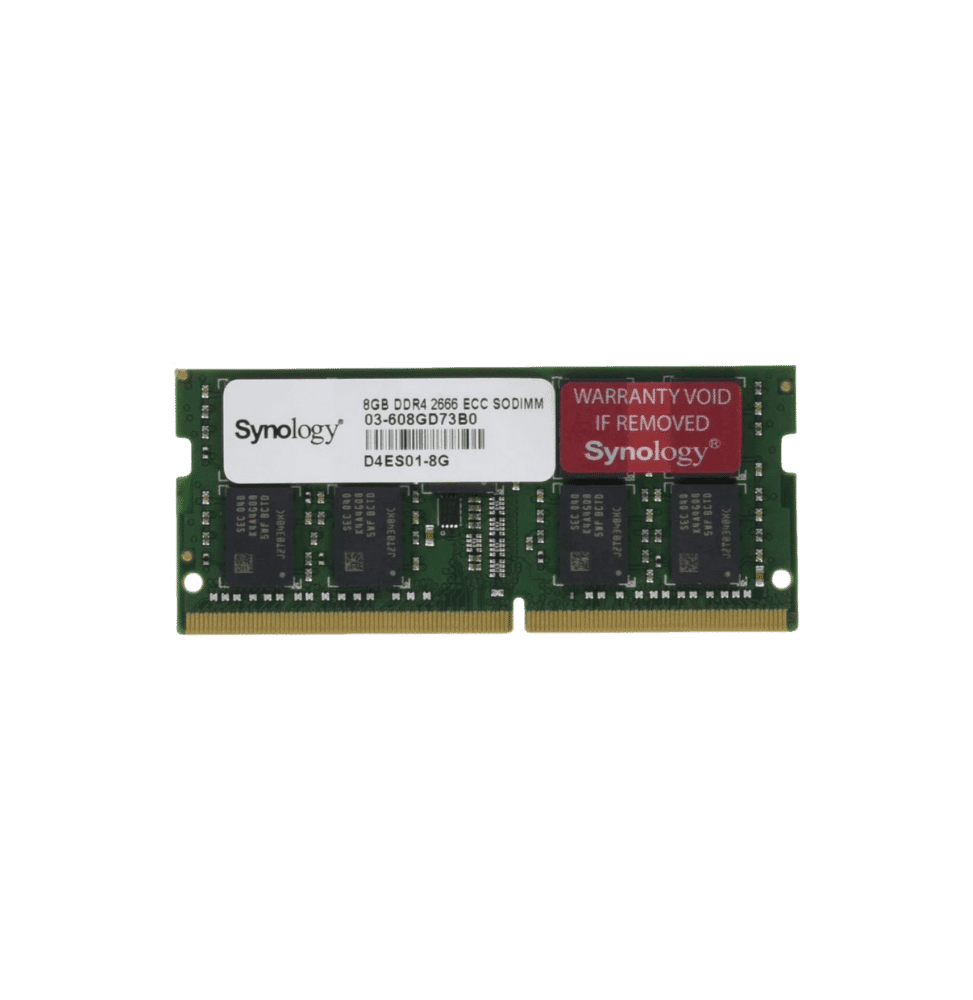 Barrette mémoire Synology SO-DIMM 8GB DDR4 ECC - Serveur Nas (D4ES01-8G)