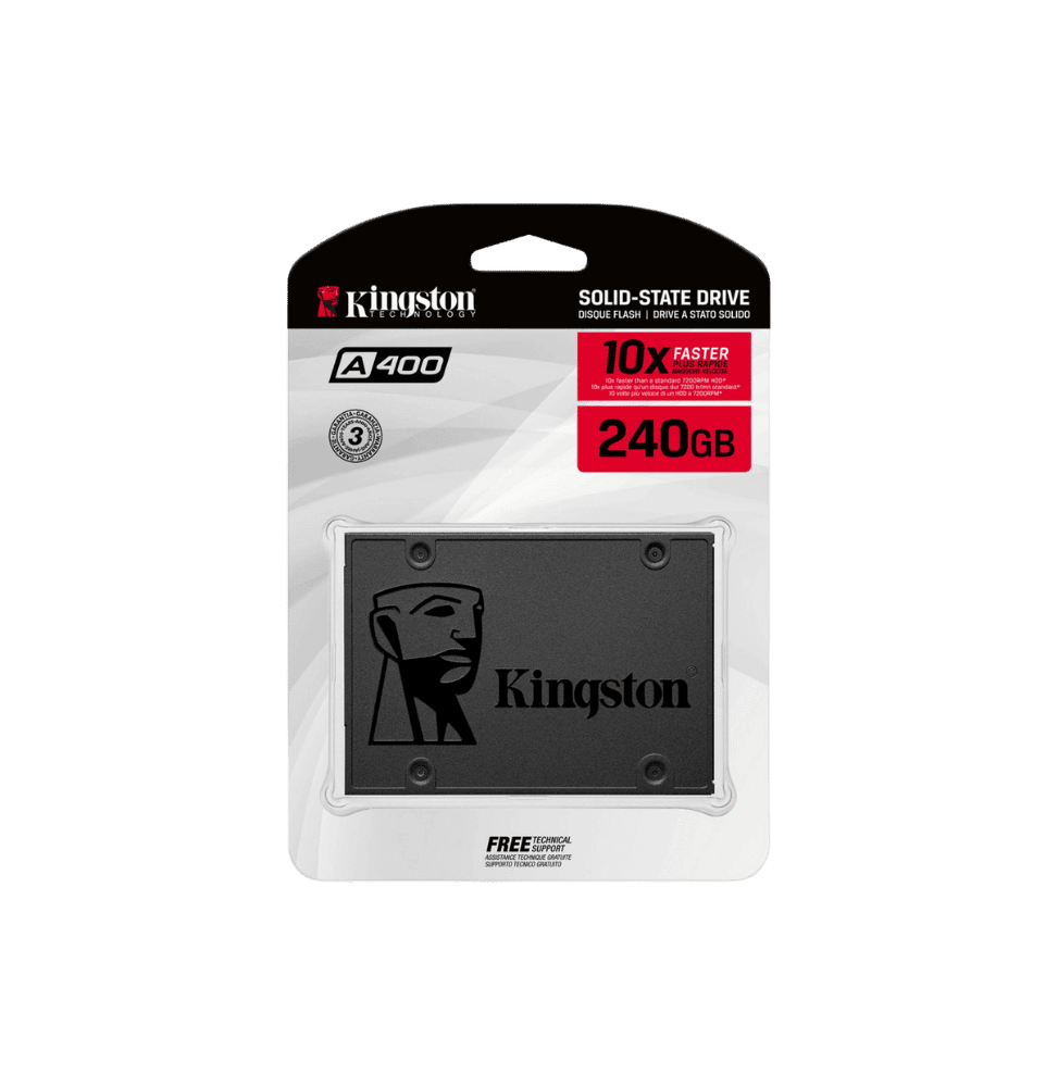 Disque Dur interne SSD Kingston A400 2.5" SATA Rev 3.0 (SA400S37_240G)