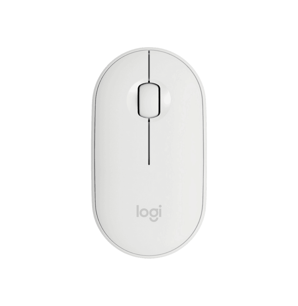 Souris sans fil Logitech Pebble M350 Blanc cassé (910-005716)