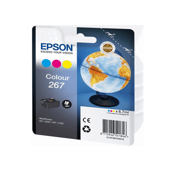 Epson Monobloc Globe 267 - encre DURABrite Ultra 3 couleurs (C13T26704010)