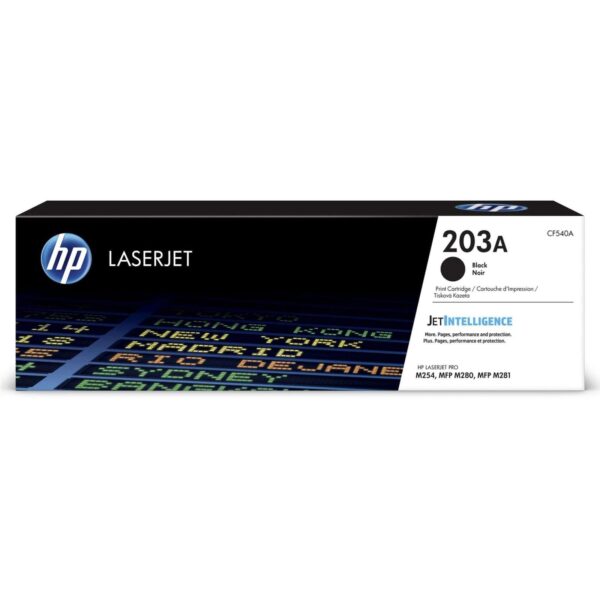 HP 203A Noir CF540A - Toner HP LaserJet d'origine