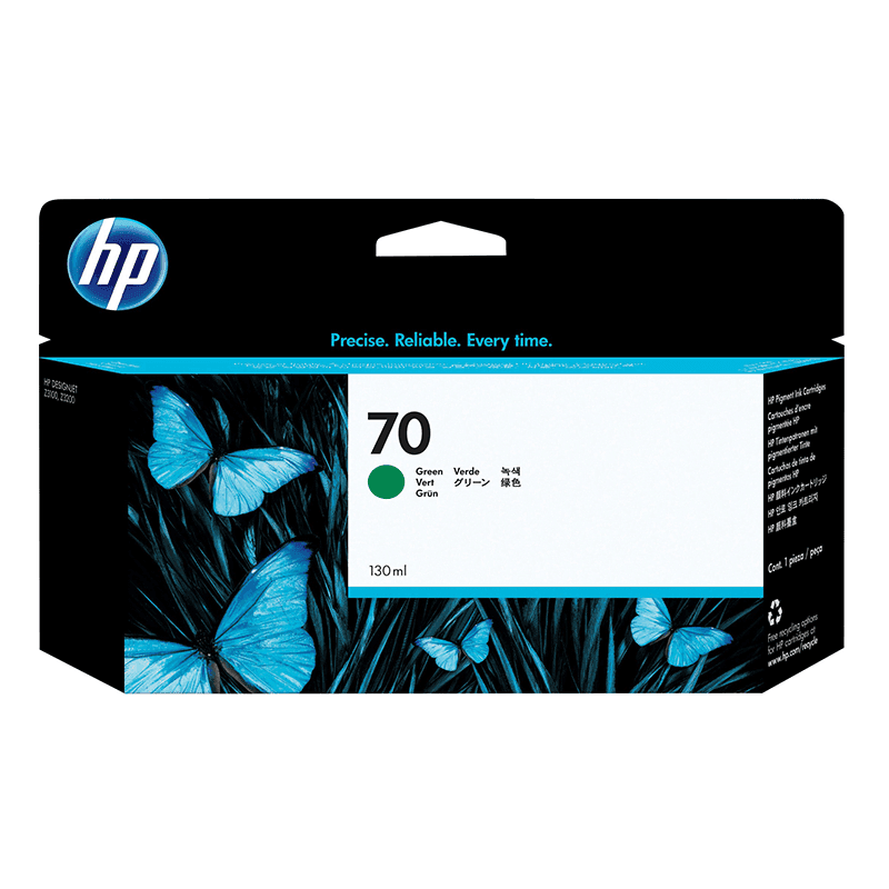 HP 70 Vert - Cartouche d'encre HP d'origine (C9457A)