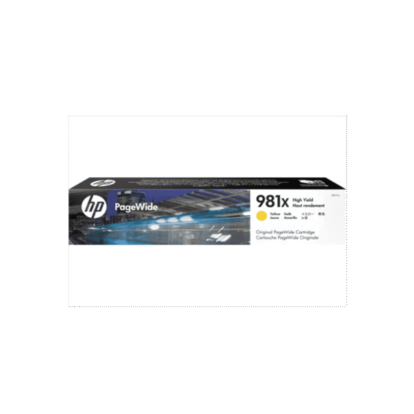 HP 981X Jaune - Cartouche PageWide grande capacité HP d'origine (L0R11A)
