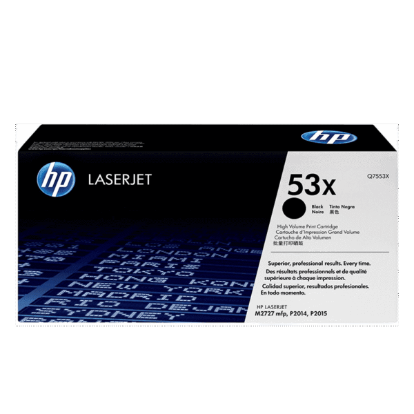 HP 53X Noir (Q7553X) - Toner grande capacité HP LaserJet d'origine