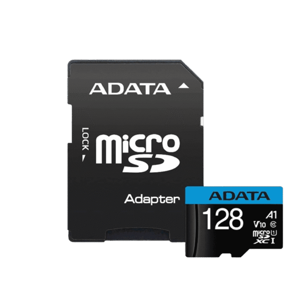 Carte Mémoire ADATA Micro 128GB SDHC Class 10 avec Adaptateur (AUSDX128GUICL10A1-RA)