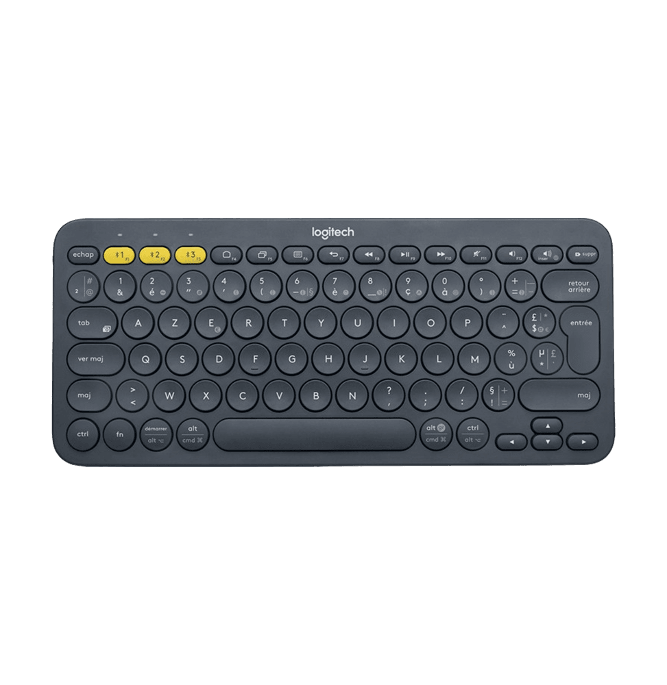 Clavier Bluetooth Multidispositif LOGITECH K380 Français (AZERTY) (920-007568)