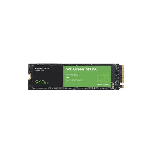 Disque dur interne SSD Western Digital Green SN350 M.2 960 GB PCI Express 3.0 NVME (WDS960G2G0C)