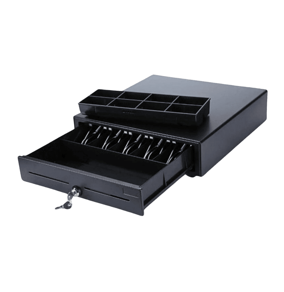Tiroir caisse horizontale GSAN GS-405A 8/4 compartiments – Noir (GS-405A 8)