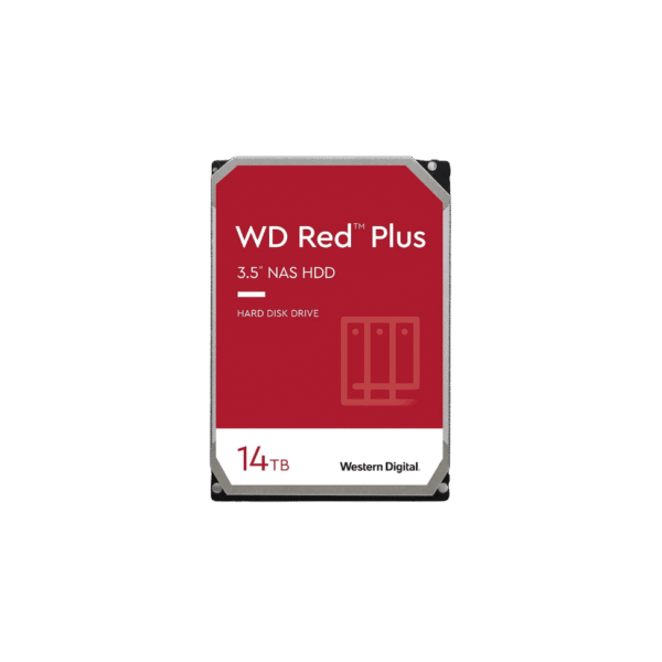 Western Digital Red Plus NAS Disque dur 14 To 3.5″ SATA 7200 RPM 256 Mo (WD140EFGX)