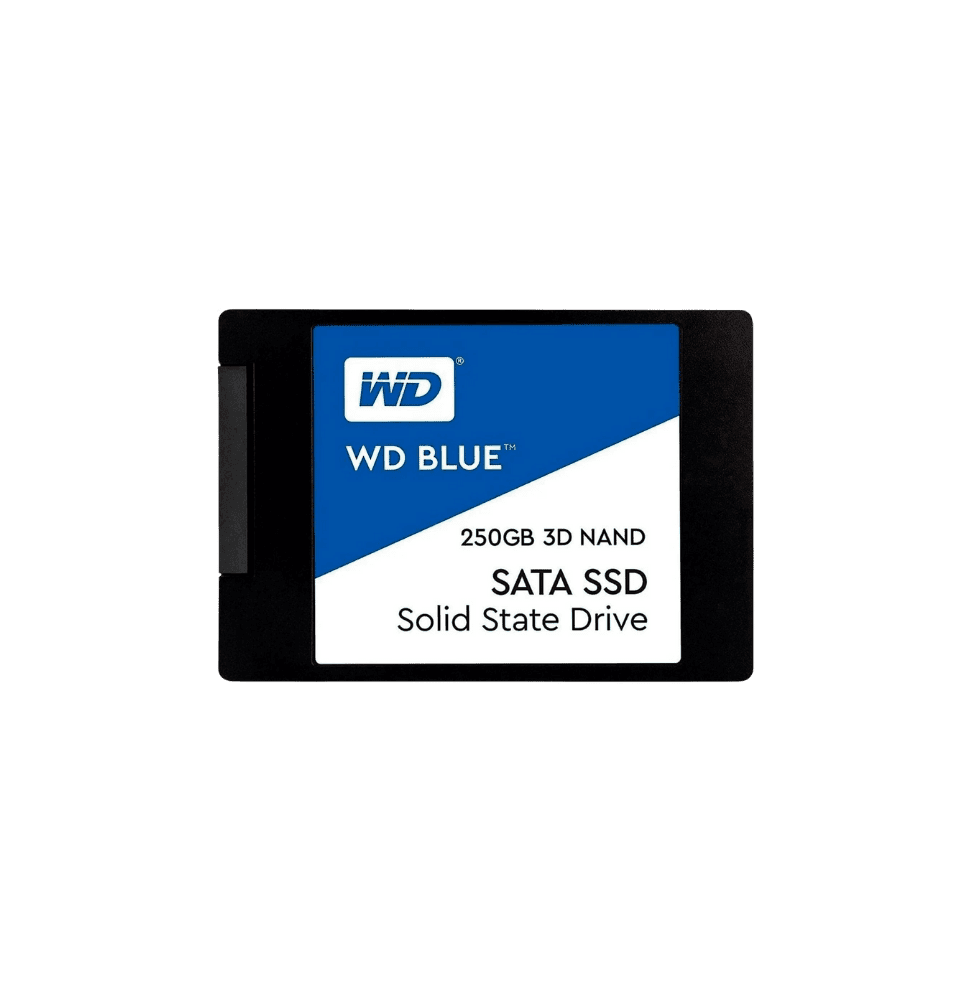 DISQUE SSD INTERNE 250G WESTERN DIGITAL BLUE 3D NAND 2.5" (WDS250G2B0A)