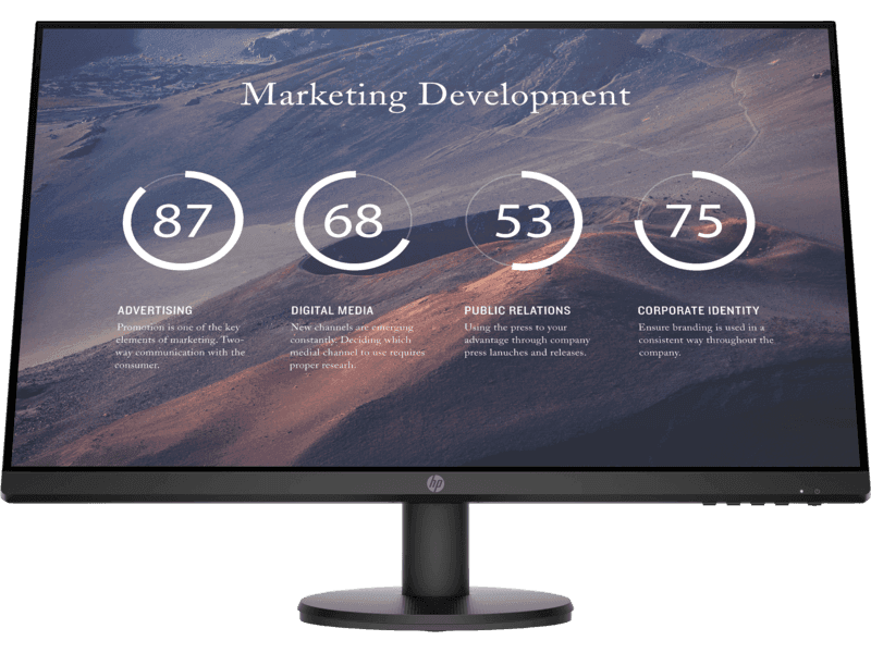 HP P27v G4 Écran 27 pouces Full HD 9TT20AS