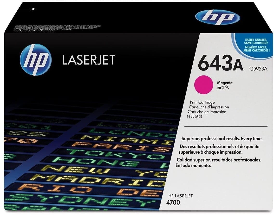 HP 643A Magenta (Q5953A) - Toner HP LaserJet d'origine