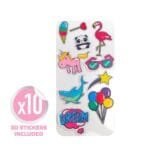 Casque CELLY pour enfants avec stickers Jack 3.5 mm - Rose (KIDSBEATPK) – Image 4