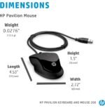 Clavier et souris filaires HP 200 AZERTY (9DF28AA) – Image 3