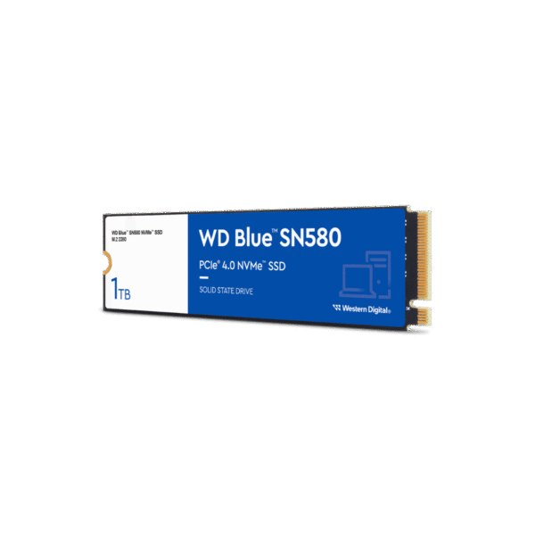 Disque dur interne SSD WD Blue SN580 M.2 2280 PCIe Gen4 x4 NVMe 1 To (WDS100T3B0E)
