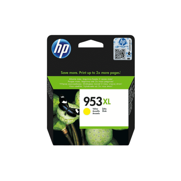 Cartouche d'encre HP 953XL Jaune grande capacité d'origine (F6U18AE-BGX)