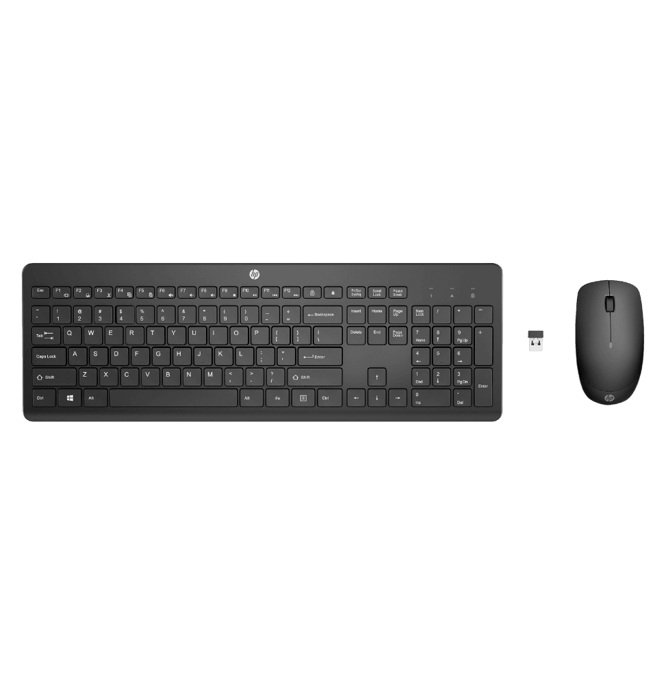 Ensemble clavier et souris sans fil HP 235 AZERTY (1Y4D0AA-ABF)