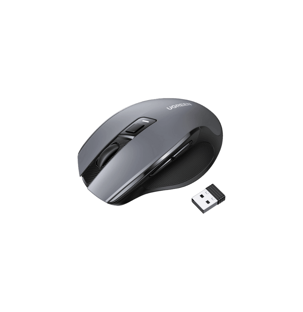 Souris sans fil Ugreen Design Ergonomique 2.4GHz - Noir (90545)