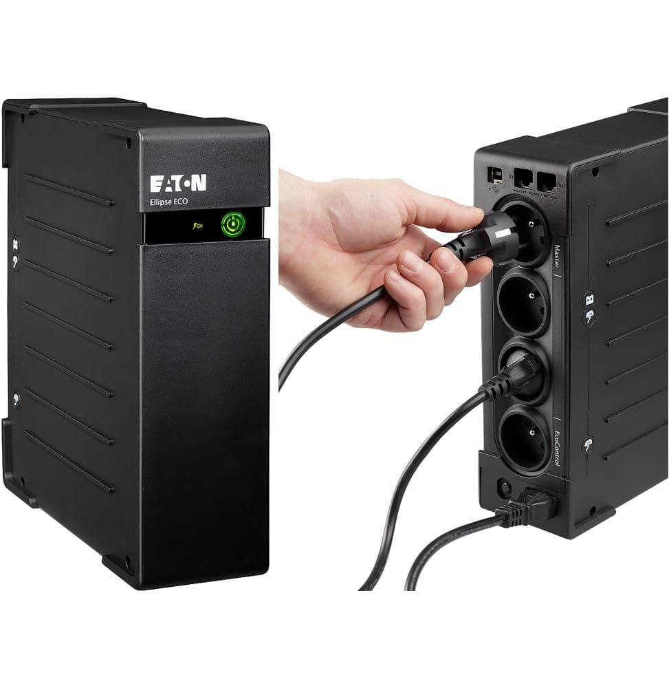 Onduleur Off-line Eaton Ellipse ECO EL500FR - 300 W / 500 VA - 4 prises FR (EL500FR) 