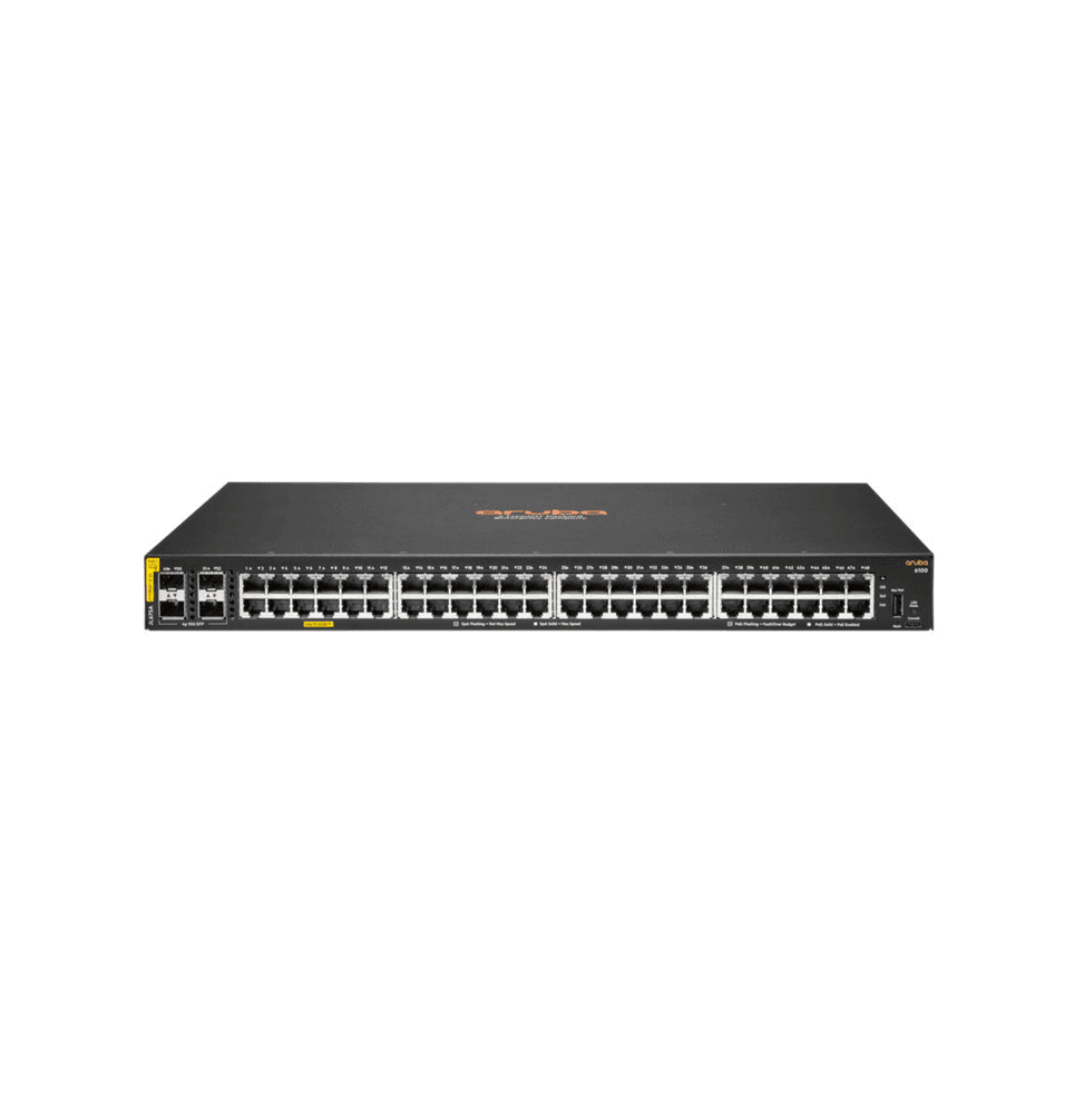Switch Aruba 6100 48G Classe 4 PoE 4SFP+ 370 W (JL675A)