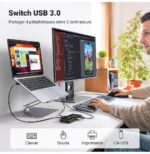 Switch USB 3.0 Ugreen 4 Ports pour 2 PC (30768) – Image 5