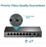 Switch de bureau TP-Link 9 ports 10/100 Mbps avec PoE + 8 ports (TL-SF1009P) – Image 2