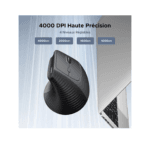 Souris sans fil Ugreen Vertical M571 2.4GHz - Noir – Image 4