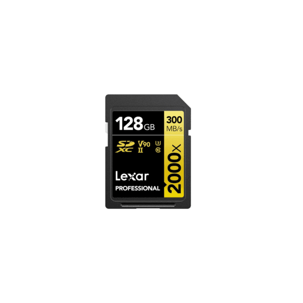 Carte mémoire SD LEXAR 2000X 128GB UHS-II