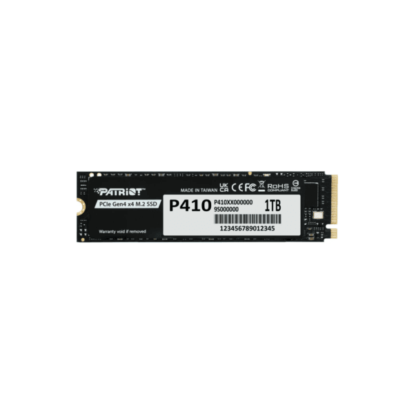 Disque Dur interne SSD Patriot P410 M.2 2280 Gen4x4 NVMe 1To