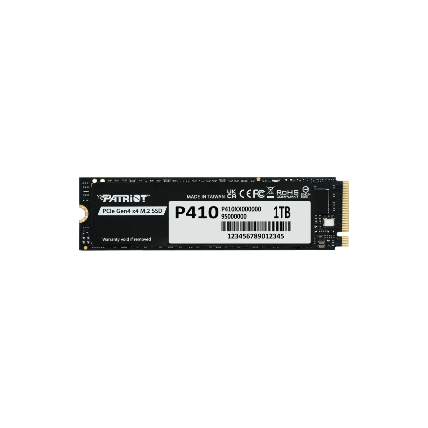 Disque Dur interne SSD Patriot P410 M.2 2280 Gen4x4 NVMe 1 To (1) Disque Dur interne SSD Patriot P410 M.2 2280 Gen4x4 NVMe 1To – Image 1